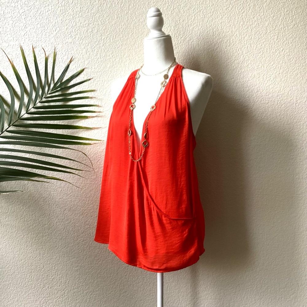 Zara Trafaluc Silk Sleeveless Blouse
